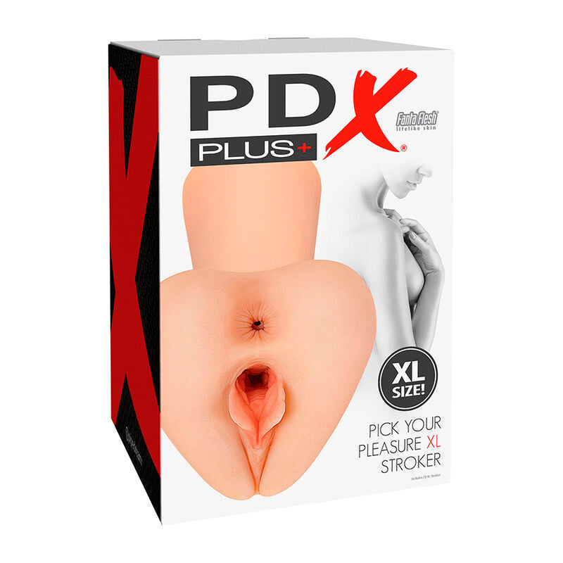 PDX PLUS+ Pick Your Pleasure Xl Stroker Réaliste Chair — vue arrière