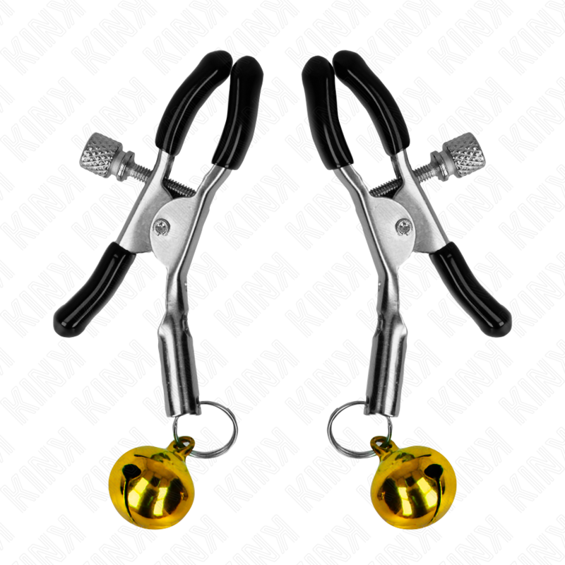 KINK NIPPLE GRIP Pince À Meton Simple Cloche Or 6 Cm — vue détaillée