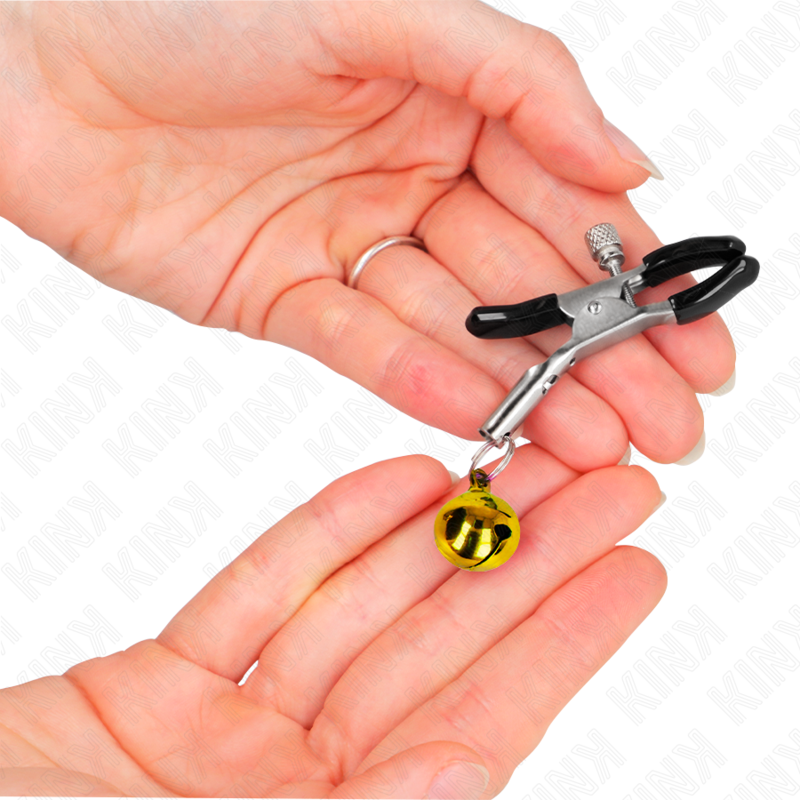 KINK NIPPLE GRIP Pince À Meton Simple Cloche Or 6 Cm — vue alternative