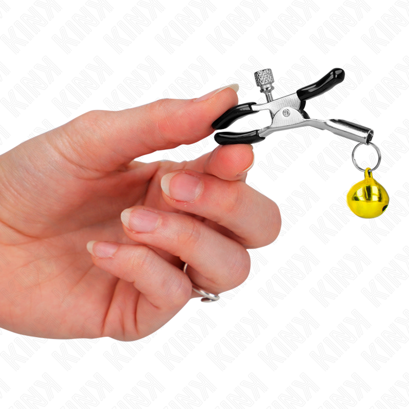 KINK NIPPLE GRIP Pince À Meton Simple Cloche Or 6 Cm — vue arrière