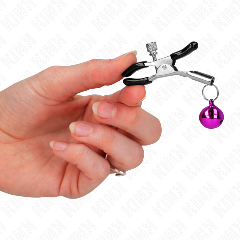 KINK NIPPLE GRIP Pince À Meton Simple Cloche Violet 6 Cm — vue arrière