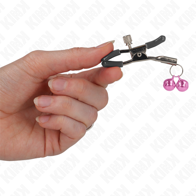 KINK NIPPLE GRIP Pince À Meton Double Cloche Rose 6 Cm — vue alternative
