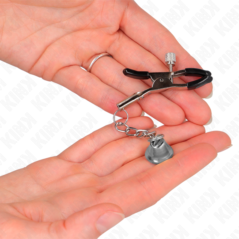 KINK NIPPLE GRIP Pinces À Téléton Pendentif Cloche Argent 6 Cm — vue alternative