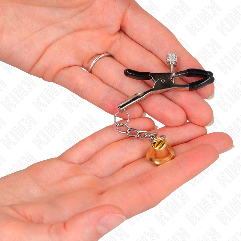 KINK NIPPLE GRIP Pinces À Télémon Pendentif Cloche Or 6 Cm — vue alternative