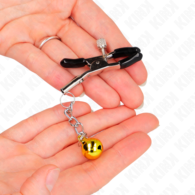 KINK NIPPLE GRIP Pinces À Meton Pendentif Jingle Bell Or 6 Cm — vue alternative