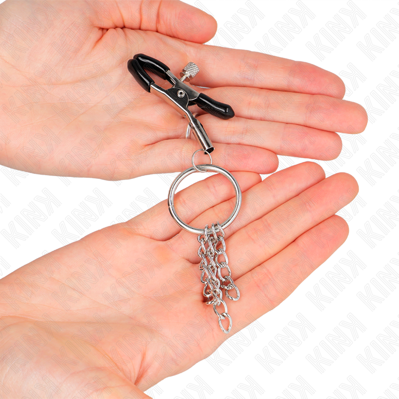 KINK NIPPLE GRIP Pince A Meton O Ring Petite Chaine Argent 6 Cm — vue alternative