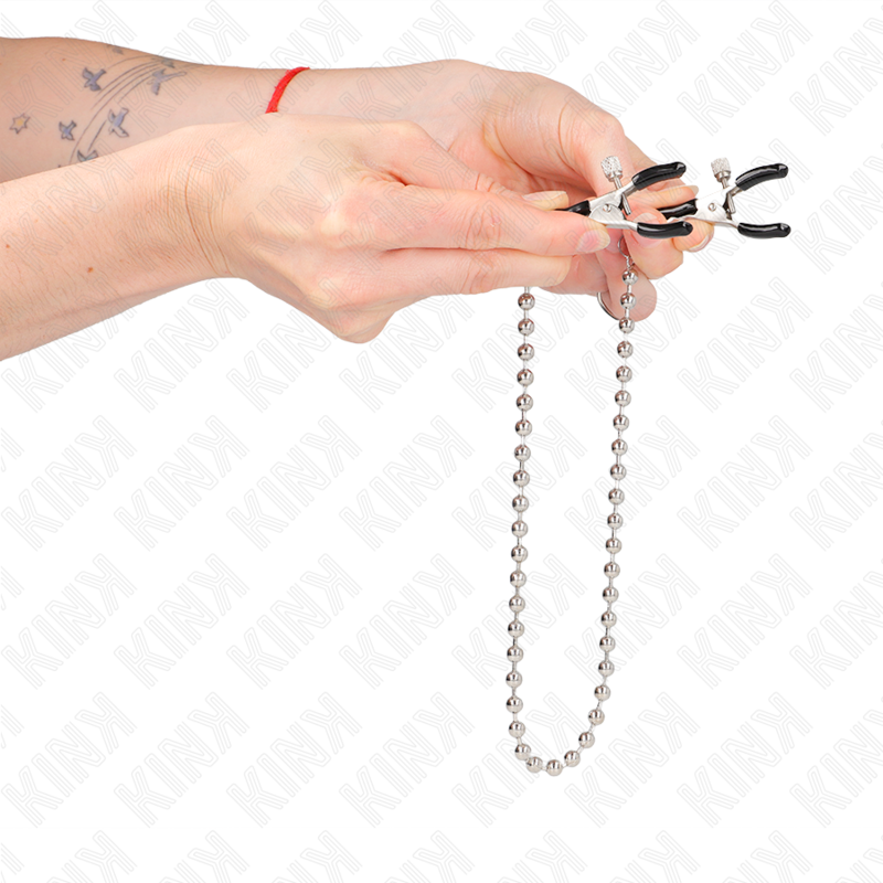 KINK NIPPLE GRIP Pinces À Téléton Chaîne Billes 30 Cm — vue arrière