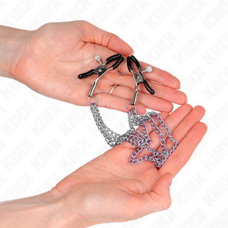 KINK NIPPLE GRIP Pinces À Metelier 3 Chaînes Argent 20/23/28 Cm — vue alternative