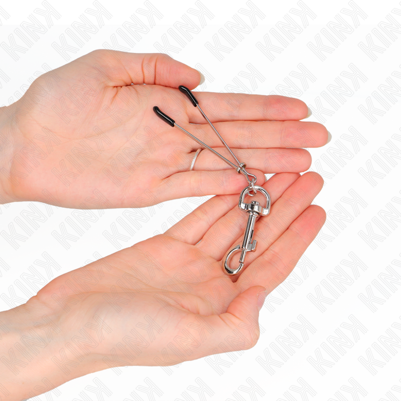 KINK NIPPLE GRIP Pince À Meton Crochet Fin Argent 7 Cm — vue alternative