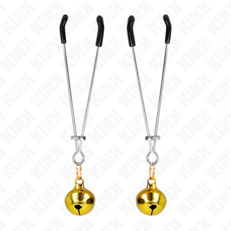 KINK NIPPLE GRIP Pinces À Téléphone Mince Cloche Or 7 Cm — vue détaillée