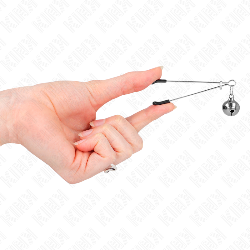 KINK NIPPLE GRIP Pinces À Téléphone Mince Cloche Argent 7 Cm — vue arrière