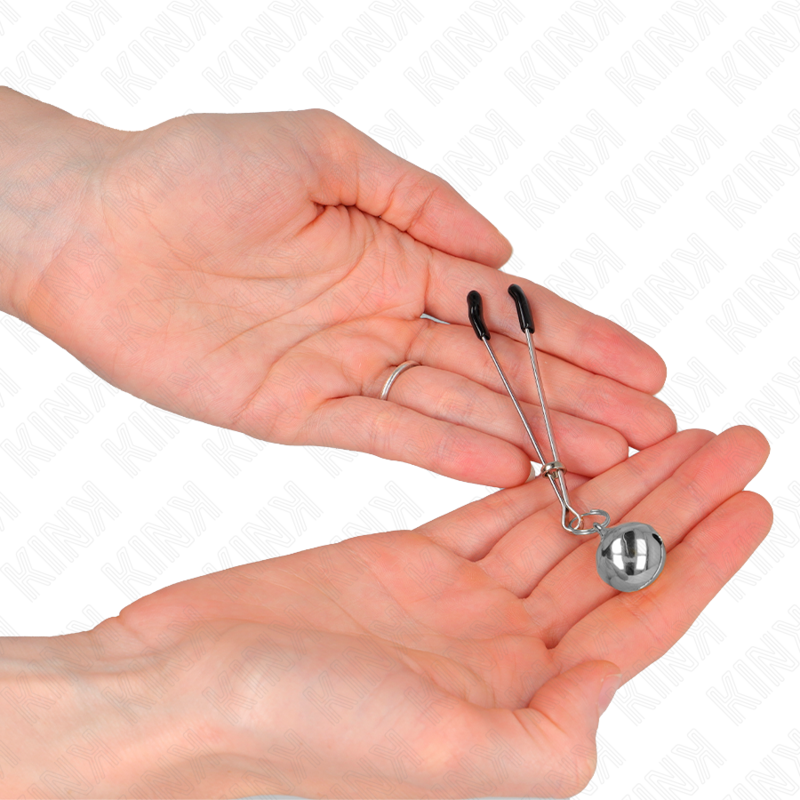 KINK NIPPLE GRIP Pinces À Téléphone Mince Cloche Argent 7 Cm — vue alternative