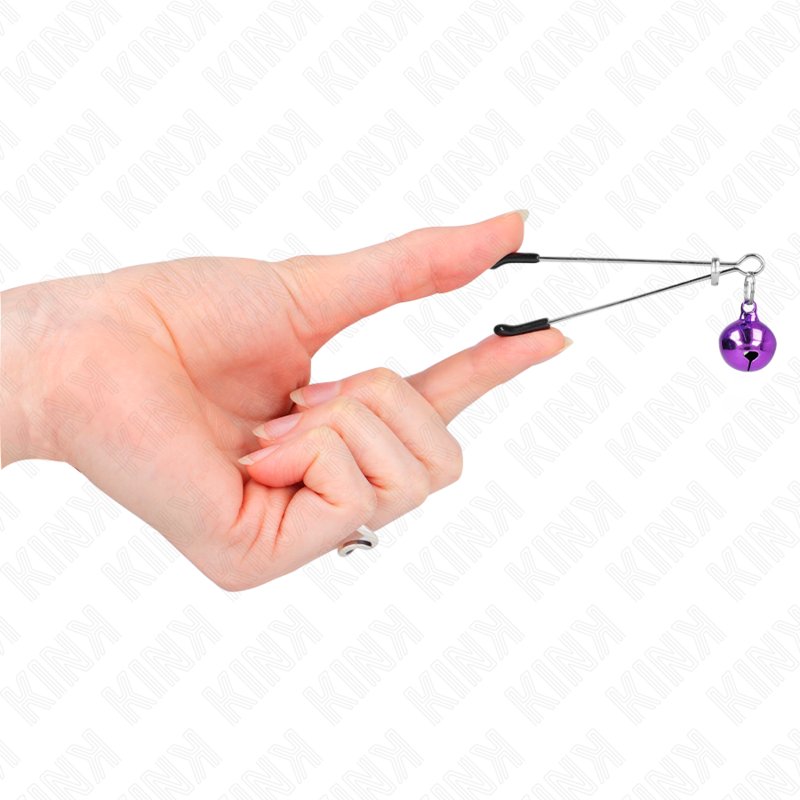 KINK NIPPLE GRIP Pinces À Téléphone Mince Cloche Violet 7 Cm — vue arrière