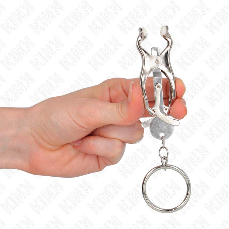 KINK NIPPLE GRIP Pinces À Téléphones Trèfle Japonais O-Ring Argent — vue arrière