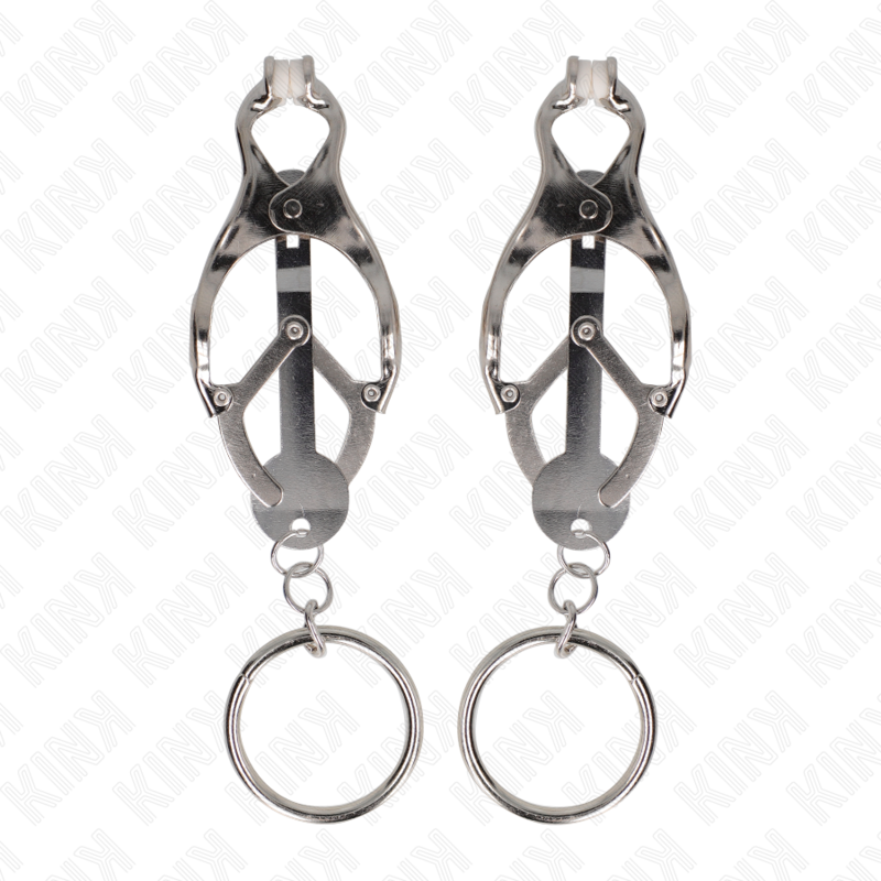 KINK NIPPLE GRIP Pinces À Téléphones Trèfle Japonais O-Ring Argent — vue détaillée