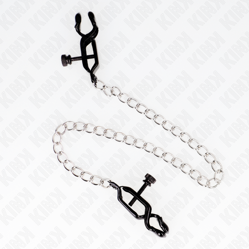 KINK NIPPLE GRIP Pinces À Tamelon Chaîne Plate Argent 30 Cm — vue détaillée