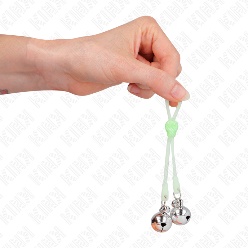 KINK NIPPLE GRIP Pinces À Teton Lumineuses Crâne Anneau Cloches Réglables ... — vue arrière