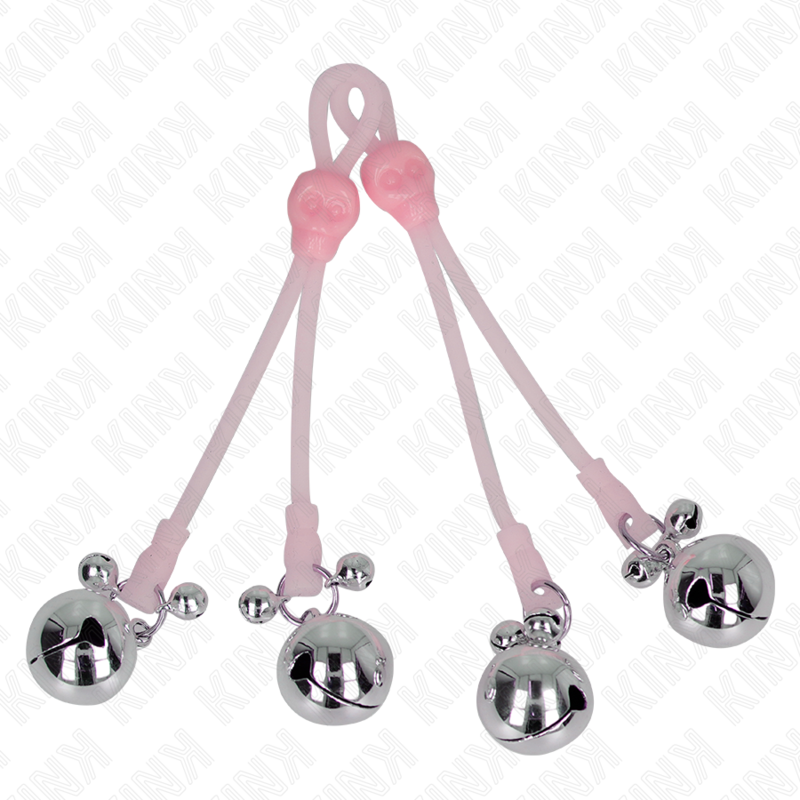 KINK NIPPLE GRIP Pinces À Télépin Lumineuses Crâne Anneau Cloches Réglable... — vue détaillée