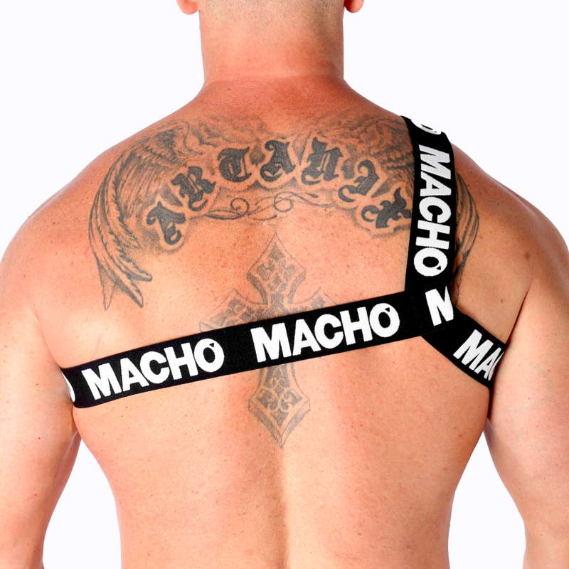 MACHO UNDERWEAR Harnais Romain Blanc S/M — vue alternative