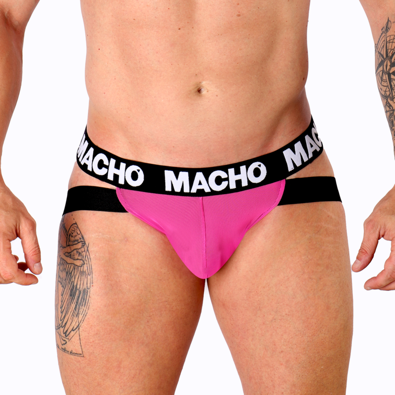 MACHO UNDERWEAR Mx28Fr Jock Rose Fluo Xl - Aura Intime