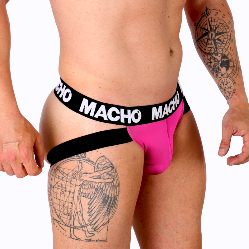 MACHO UNDERWEAR Mx28Fr Jock Rose Néon M — vue détaillée