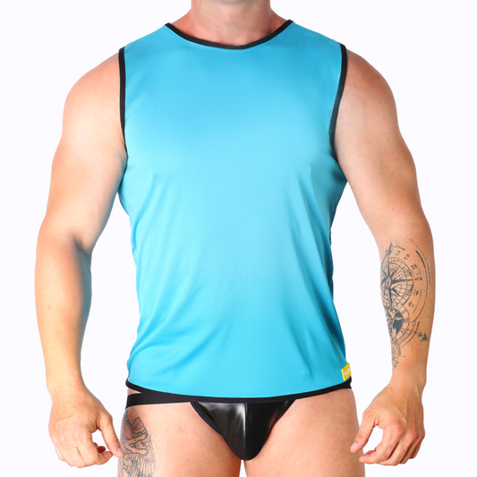 MACHO UNDERWEAR T-SHIRT BLEU S/M - Aura Intime
