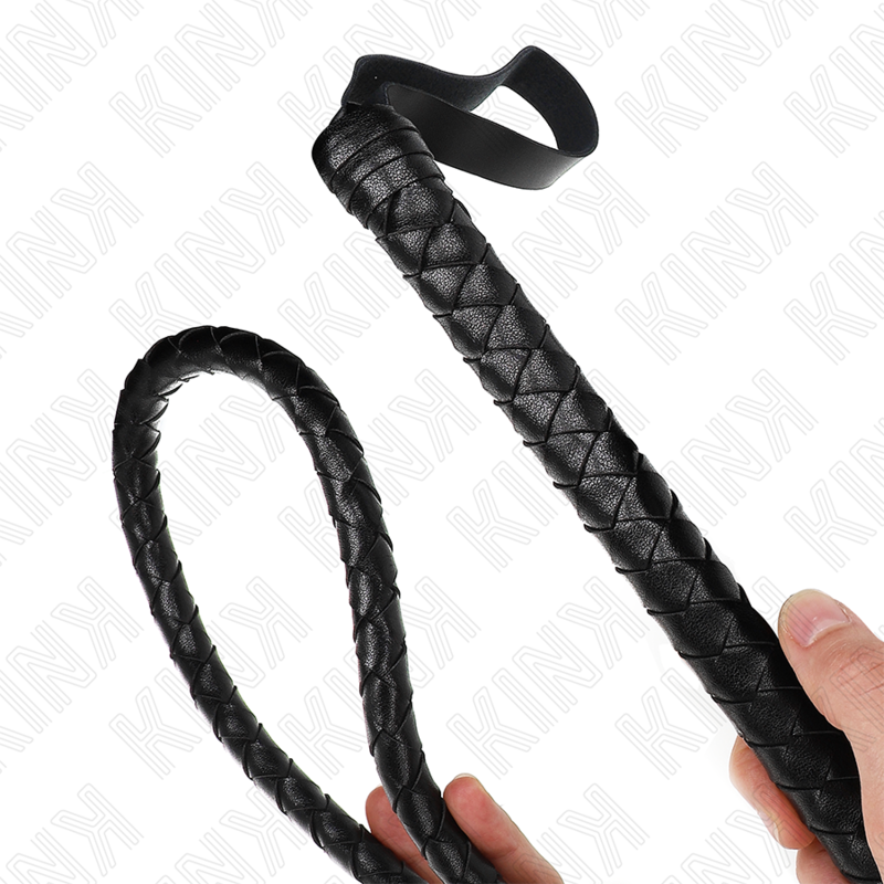 KINK IMPACT & TOUCH Fouet Long Serpent Noir 210 Cm — vue arrière