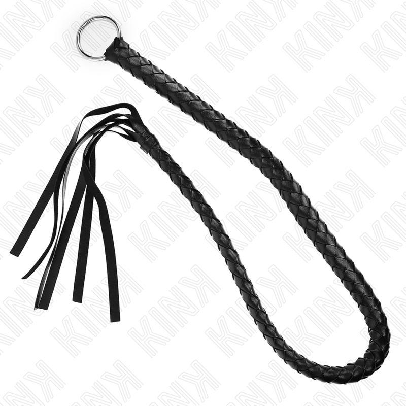 KINK IMPACT & TOUCH Fouet Serpent Anneau À Main Noir 65 Cm — vue détaillée