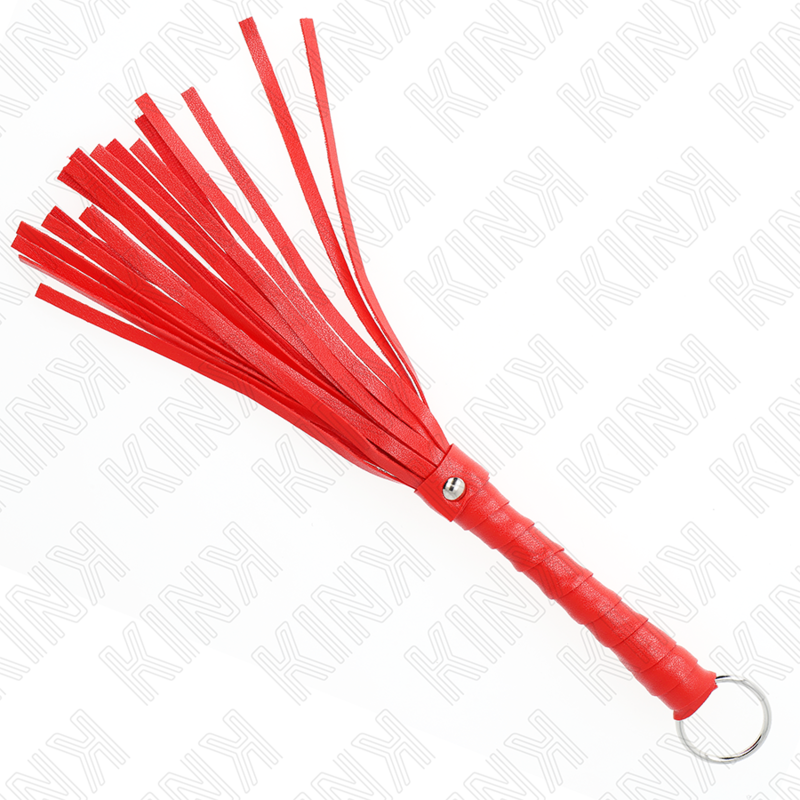 KINK IMPACT & TOUCH Mini Fouet Simple Rouge 28 Cm — vue détaillée