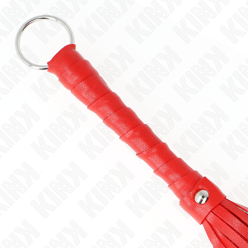 KINK IMPACT & TOUCH Mini Fouet Simple Rouge 28 Cm — vue arrière