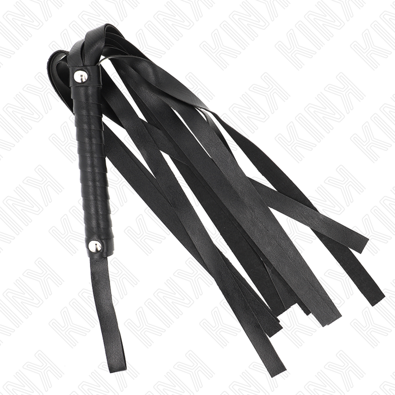 KINK IMPACT & TOUCH Fouet À Queue Large Noir 48,5 Cm — vue détaillée
