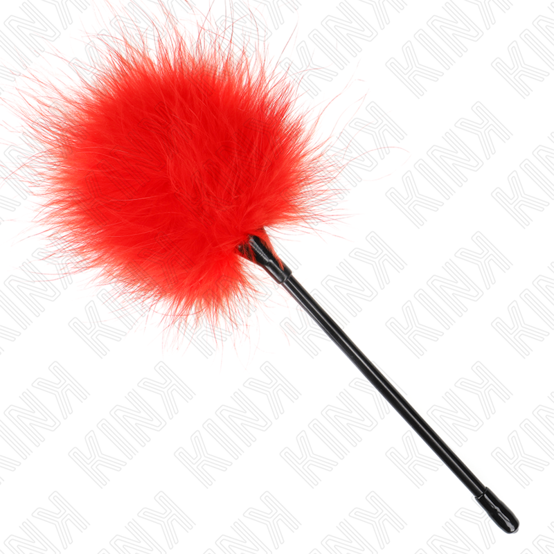 KINK IMPACT & TOUCH Plumes Tickle Rouges Utilisées Kit Bondage 27 Cm — vue détaillée