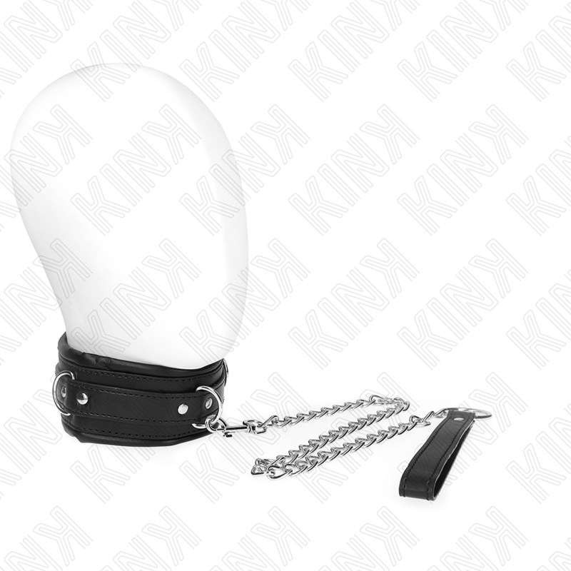 KINK COLLAR & GAG Collier Lourd Ceinture 65 Cm Modèle 4 Réglable 36,5-50 Cm - Aura Intime