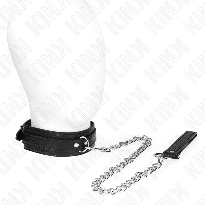 KINK COLLAR & GAG Collier Motif Serpent Laisse 65 Cm - Aura Intime