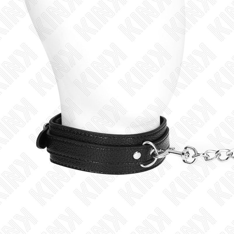 KINK COLLAR & GAG Collier Motif Serpent Laisse 65 Cm — vue arrière