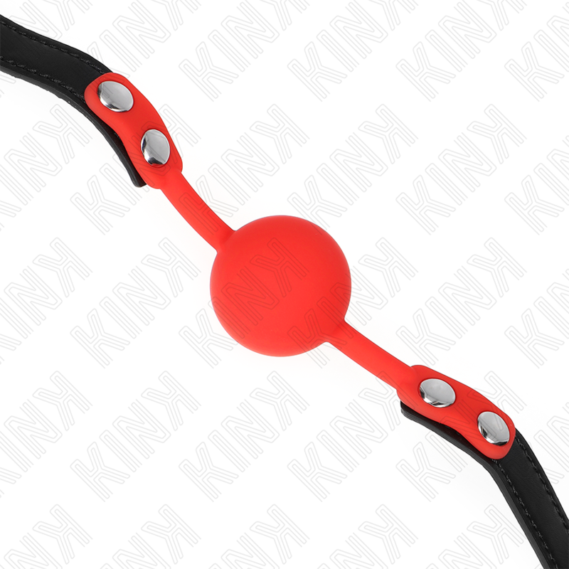 KINK COLLAR & GAG Boule Silicone Rouge 4 Cm Bag 60 X 2 Cm — vue alternative