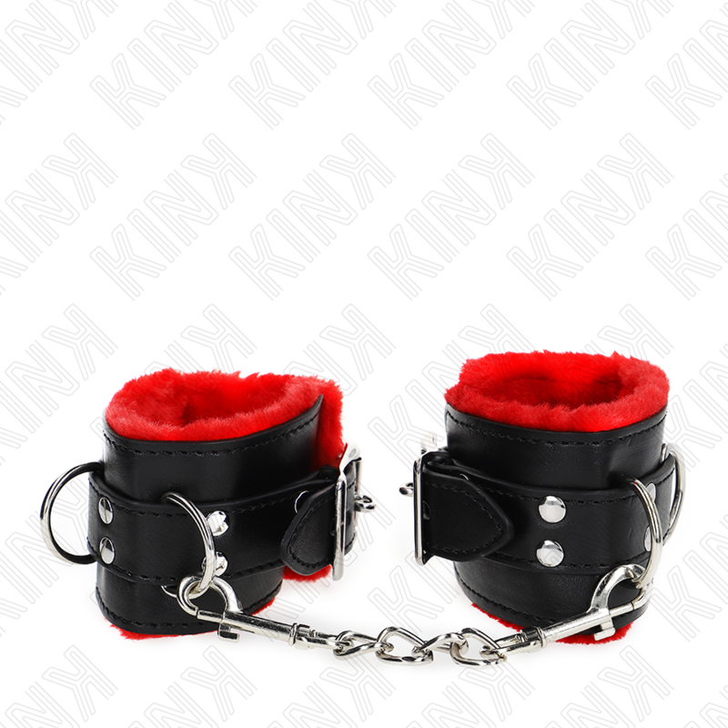 KINK WRIST RESTRAINT Appui-Poignets Doublés Fourrure Trous Carrés Ceinture Rou... — vue alternative