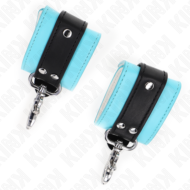 KINK WRIST RESTRAINT Appui-Poignets Verrouillables Premium Noir / Bleu Réglabl... — vue arrière