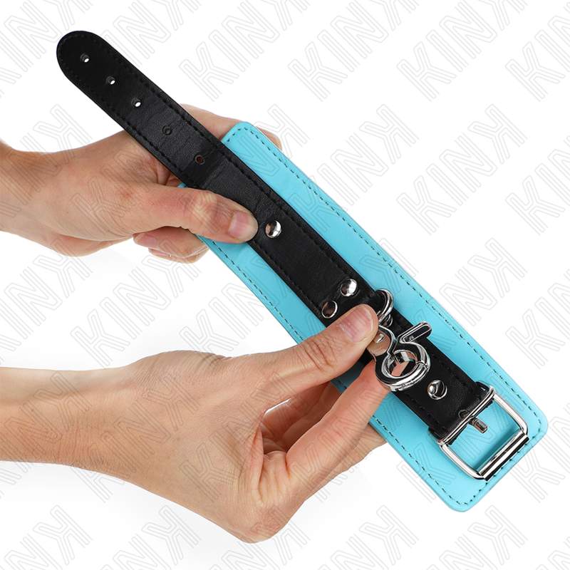 KINK WRIST RESTRAINT Appui-Poignets Verrouillables Premium Noir / Bleu Réglabl... — vue détaillée