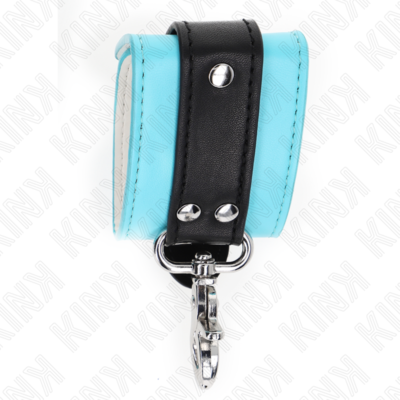 KINK WRIST RESTRAINT Appui-Poignets Verrouillables Premium Noir / Bleu Réglabl... — accessoires inclus