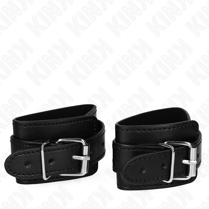 KINK WRIST RESTRAINT Appareils-Poignets Verrouillables Dungeon Noir Ajustables... — vue détaillée