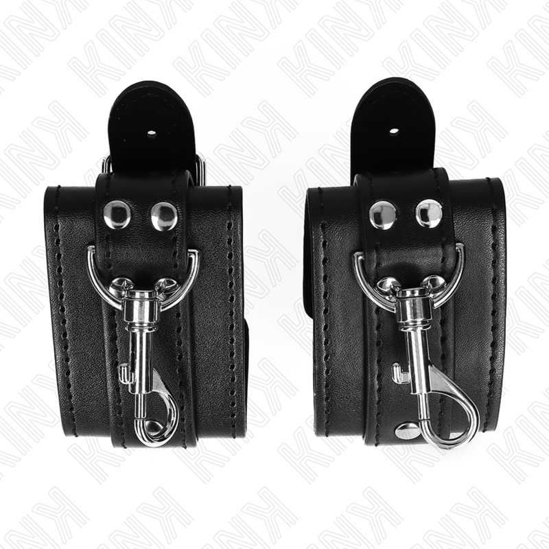 KINK WRIST RESTRAINT Appareils-Poignets Verrouillables Dungeon Noir Ajustables... — vue arrière