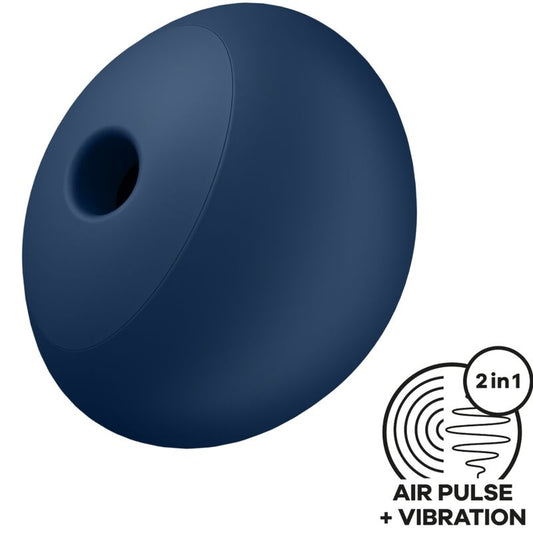SATISFYER AIR PULSE Air Power 4 Stimulateur & Vibrateur 12 Vibrations Bleu - Aura Intime