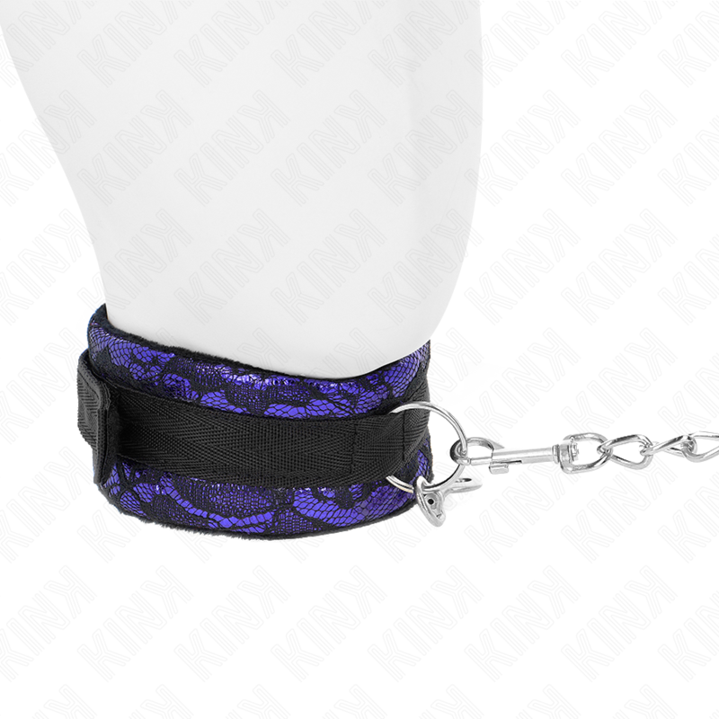 KINK COLLAR & GAG Collier Court Dentelle Velours Ceinture 105 Cm Garniture ... — vue arrière