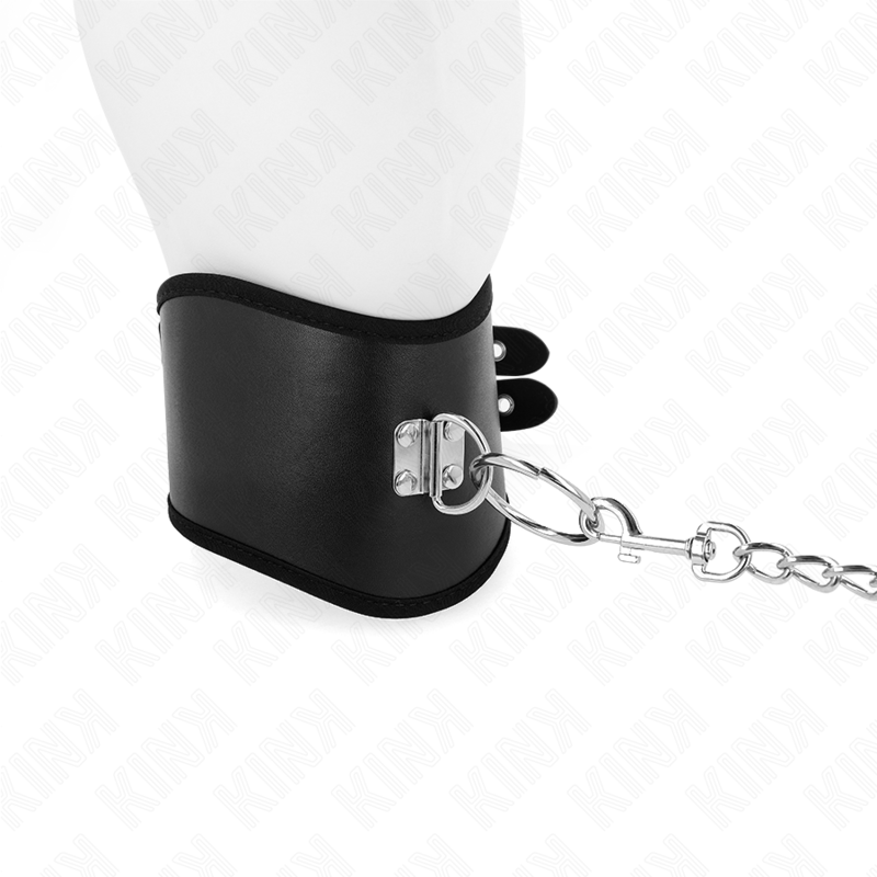 KINK COLLAR & GAG Collier 65 Cm Large Bracelet Réglable 40-55 Cm X 10 Cm — vue alternative