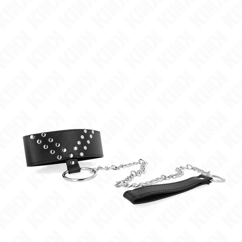 KINK COLLAR & GAG Collier Ceinture 65 Cm Rivet V Réglable 36-43 Cm X 5 Cm — vue alternative