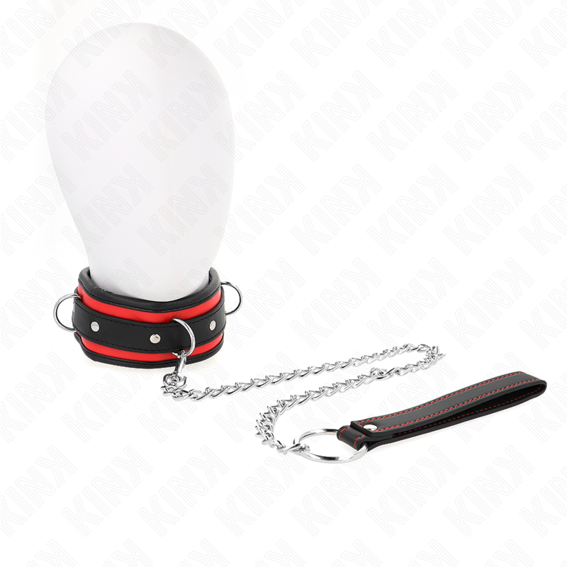 KINK COLLAR & GAG Collier Lourd Ceinture 65 Cm Modèle 2 Réglable 36,5-50 Cm - Aura Intime