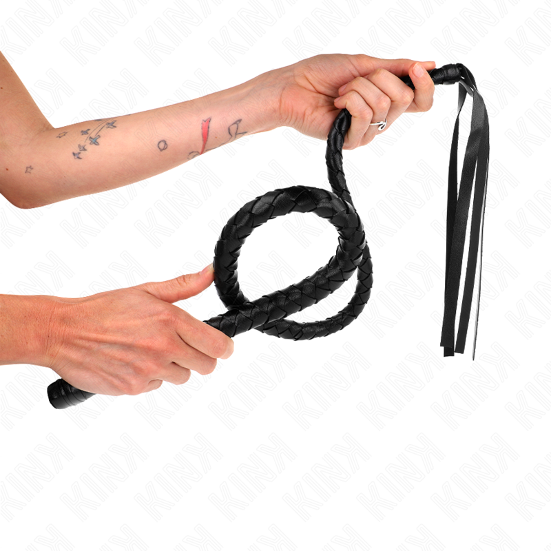 KINK IMPACT & TOUCH Fouet Long Billes 110 Cm - Aura Intime