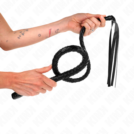 KINK IMPACT & TOUCH Fouet Long Billes 110 Cm - Aura Intime