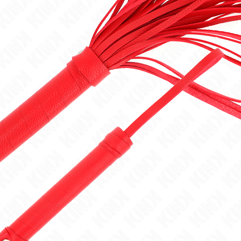 KINK IMPACT & TOUCH Fouet Pvc Souple Rouge 70 Cm — accessoires inclus